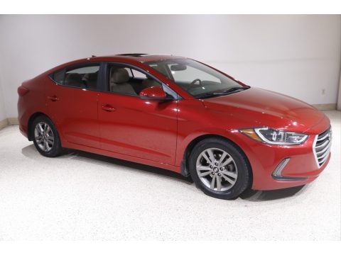 Scarlet Red Hyundai Elantra Value Edition.  Click to enlarge.