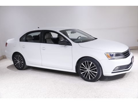 Pure White Volkswagen Jetta Sport.  Click to enlarge.