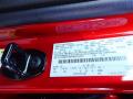Ford Color Code EA Hot Pepper Red Metallic #20