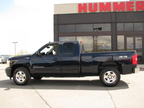 Dark Blue Metallic Chevrolet Silverado 1500 LTZ Extended Cab 4x4.  Click to enlarge.
