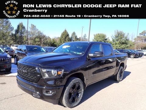 Diamond Black Crystal Pearl Ram 1500 Big Horn Night Edition Crew Cab 4x4.  Click to enlarge.