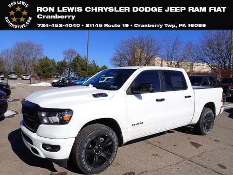 Bright White Ram 1500 Big Horn Night Edition Crew Cab 4x4.  Click to enlarge.