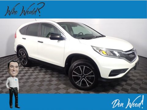 White Diamond Pearl Honda CR-V LX AWD.  Click to enlarge.