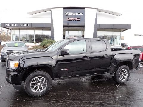 Onyx Black GMC Canyon AT4 Crew Cab 4WD.  Click to enlarge.