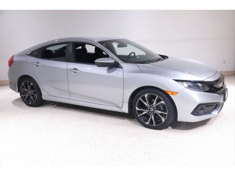 Lunar Silver Metallic Honda Civic Sport Sedan.  Click to enlarge.