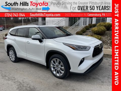 Wind Chill Pearl Toyota Highlander Limited AWD.  Click to enlarge.