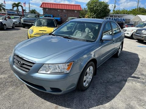 Medium Silver Blue Hyundai Sonata GLS.  Click to enlarge.