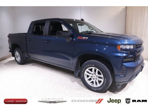 Northsky Blue Metallic Chevrolet Silverado 1500 RST Crew Cab 4WD.  Click to enlarge.