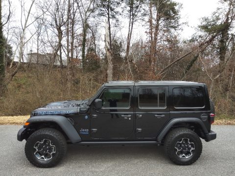 Black Jeep Wrangler Unlimited Rubicon 4XE Hybrid.  Click to enlarge.