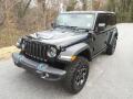 Front 3/4 View of 2022 Jeep Wrangler Unlimited Rubicon 4XE Hybrid #3