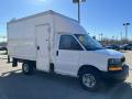 Front 3/4 View of 2018 Chevrolet Express Cutaway 3500 Moving Van #3