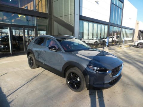 Polymetal Gray Metallic Mazda CX-30 S Carbon Edition AWD.  Click to enlarge.