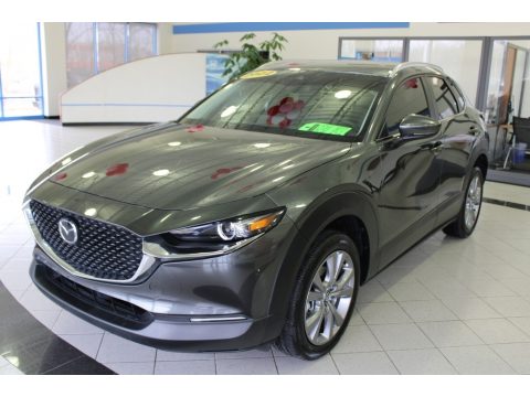 Machine Gray Metallic Mazda CX-30 S Select AWD.  Click to enlarge.