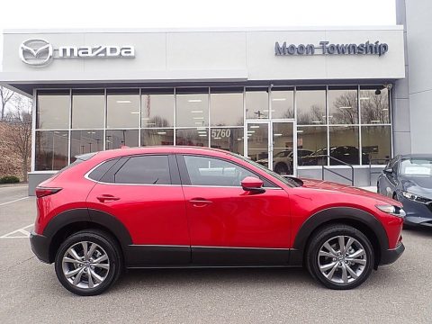 Soul Red Crystal Metallic Mazda CX-30 Preferred AWD.  Click to enlarge.