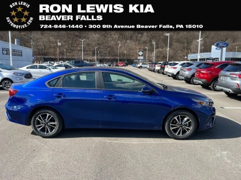 Deep Sea Blue Kia Forte LXS.  Click to enlarge.