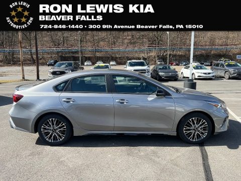 Steel Gray Kia Forte GT-Line.  Click to enlarge.