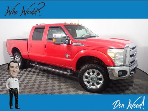 Vermillion Red Ford F350 Super Duty Lariat Crew Cab 4x4. Click to enlarge. Vermillion Red Ford F350 Super Duty Lariat Crew Cab 4x4. Click to enlarge.