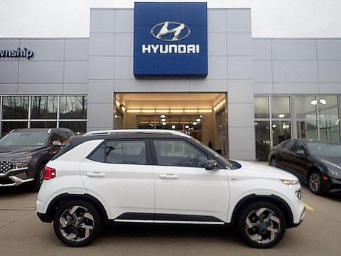 Ceramic White Hyundai Venue Limited.  Click to enlarge.