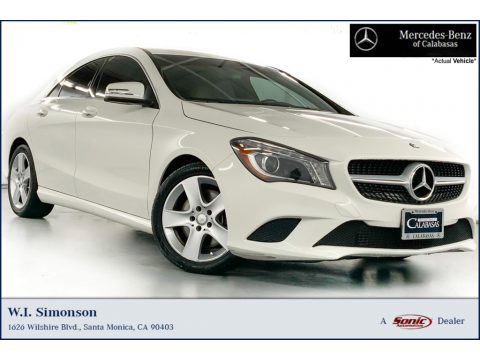 Cirrus White Mercedes-Benz CLA 250.  Click to enlarge.