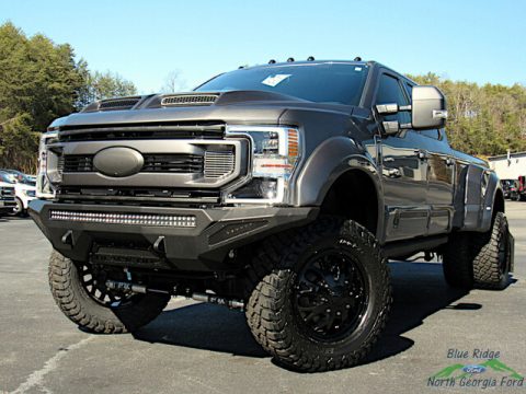 Carbonized Gray Ford F350 Super Duty Tuscany Black Ops Lariat Crew Cab 4x4.  Click to enlarge.