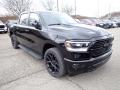 Front 3/4 View of 2023 Ram 1500 Laramie Night Edition Crew Cab 4x4 #7