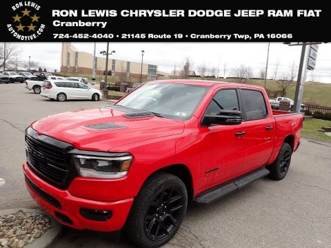 Flame Red Ram 1500 Laramie Night Edition Crew Cab 4x4.  Click to enlarge.