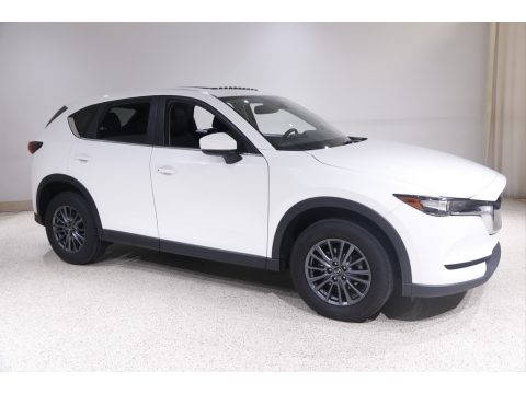 Snowflake White Pearl Mica Mazda CX-5 Touring AWD.  Click to enlarge.
