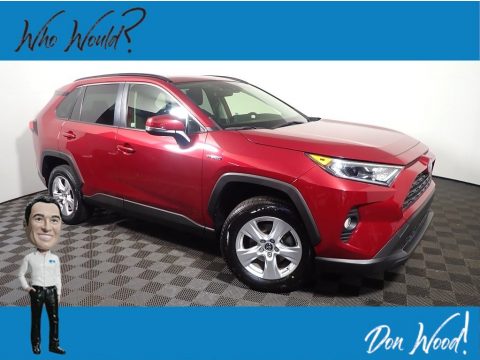 Ruby Flare Pearl Toyota RAV4 XLE AWD Hybrid.  Click to enlarge.