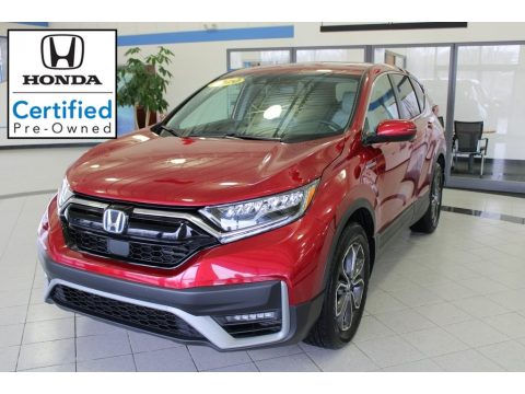 Radiant Red Metallic Honda CR-V EX-L AWD Hybrid.  Click to enlarge.