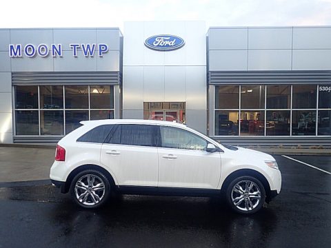 White Platinum Tri-Coat Ford Edge Limited.  Click to enlarge.