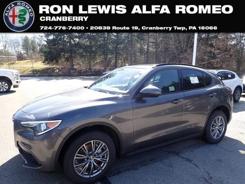 Vesuvio Gray Metallic Alfa Romeo Stelvio Sprint AWD.  Click to enlarge.