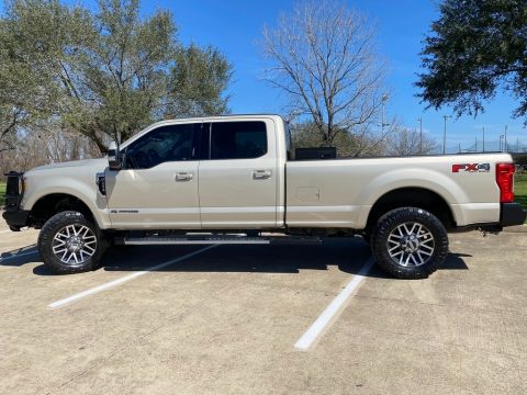 White Gold Ford F350 Super Duty Lariat Crew Cab 4x4.  Click to enlarge.