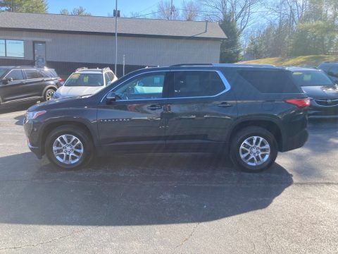 Satin Steel Metallic Chevrolet Traverse LT AWD.  Click to enlarge.