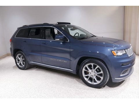 Slate Blue Pearl Jeep Grand Cherokee Summit 4x4.  Click to enlarge.