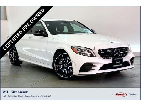 Polar White Mercedes-Benz C 300 Sedan.  Click to enlarge.