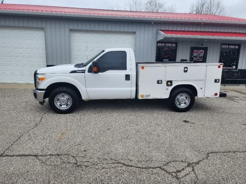 Oxford White Ford F250 Super Duty XL Regular Cab Utility.  Click to enlarge.