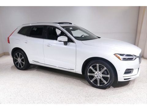 Crystal White Metallic Volvo XC60 T8 eAWD Plug-in Hybrid.  Click to enlarge.