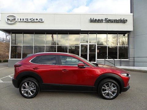 Soul Red Crystal Metallic Mazda CX-30 S Select AWD.  Click to enlarge.