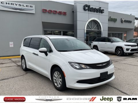 Bright White Chrysler Voyager L.  Click to enlarge.
