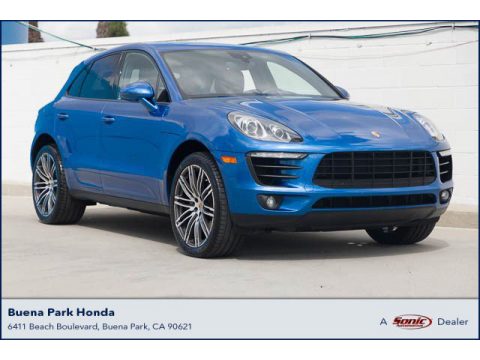 Sapphire Blue Metallic Porsche Macan S.  Click to enlarge.