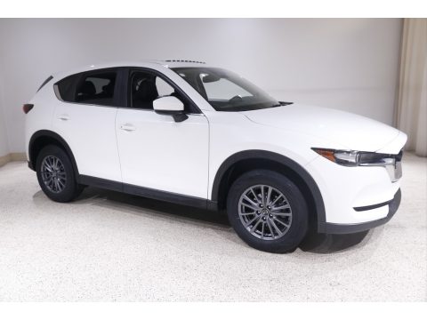 Snowflake White Pearl Mazda CX-5 Touring AWD.  Click to enlarge.