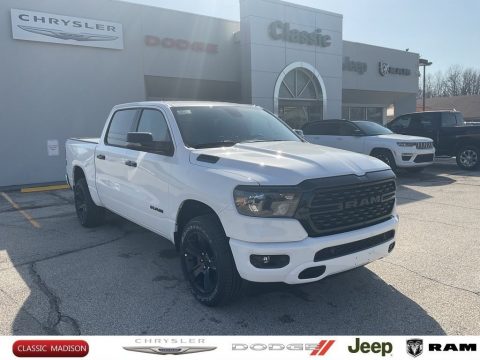 Bright White Ram 1500 Big Horn Night Edition Crew Cab 4x4.  Click to enlarge.