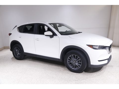 Snowflake White Pearl Mazda CX-5 Touring AWD.  Click to enlarge.