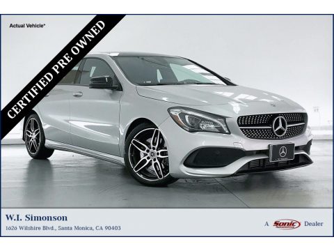 Polar Silver Metallic Mercedes-Benz CLA 250 Coupe.  Click to enlarge.