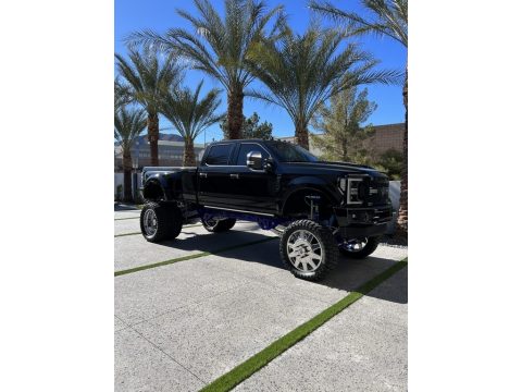 Agate Black Ford F350 Super Duty Platinum Crew Cab 4x4.  Click to enlarge.