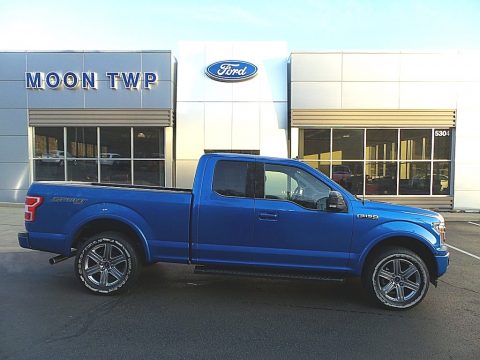 Velocity Blue Ford F150 XLT Sport SuperCab 4x4.  Click to enlarge.