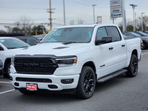 Bright White Ram 1500 Laramie Night Edition Crew Cab 4x4.  Click to enlarge.