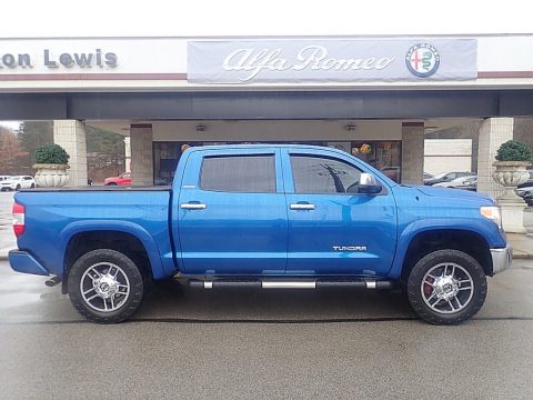 Blazing Blue Pearl Toyota Tundra Limited CrewMax 4x4.  Click to enlarge.