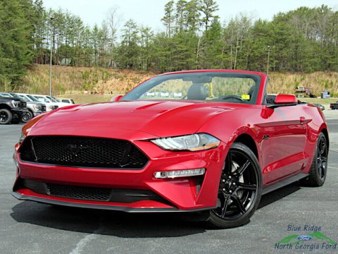 Rapid Red Ford Mustang GT Premium Convertible.  Click to enlarge.