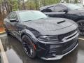 Front 3/4 View of 2022 Dodge Charger SRT Hellcat Widebody #3